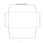 A7 Envelope Template Printable gratis en premium templates