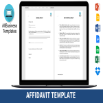 template topic preview image Affidavit Form