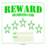 Star Reward Certificate gratis en premium templates