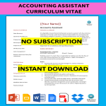 template topic preview image Accounting Assistant Curriculum Vitae