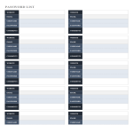 template topic preview image Password List Template Worksheet