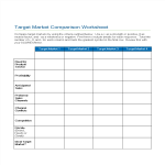 template topic preview image Target Market Comparison Worksheet
