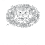 Mandala Cat Coloring Page gratis en premium templates