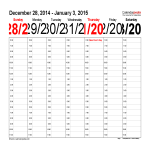 Weekly Calendar Excel gratis en premium templates