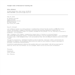 Letter of Interest for Teaching Job gratis en premium templates