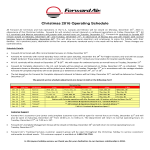 Christmas Operating Schedule gratis en premium templates