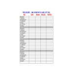 Body Weight Blood Suger tracker in Excel gratis en premium templates