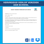 Verzoek Absentie School gratis en premium templates