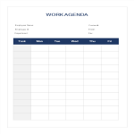 template topic preview image Work Agenda Template