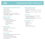 Graduation Party Checklist gratis en premium templates