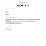 Zakelijke Notitie Template gratis en premium templates