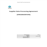 Vorschaubild der VorlageGDPR Supplier Data Processing Agreement