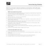 House Moving Checklist gratis en premium templates