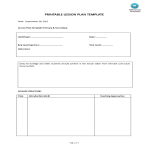 template topic preview image Free Printable Lesson Plan Template