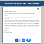 Dienstverband Ontslagbrief gratis en premium templates