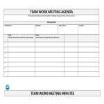 Work Meeting Agenda Template gratis en premium templates