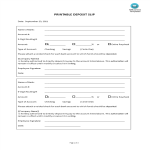 Printable Deposit Slip gratis en premium templates