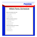 Party Schedule gratis en premium templates