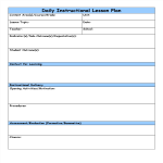 Generic Lesson Plan gratis en premium templates