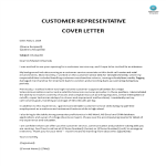 Customer Representative Resume Cover Letter Format gratis en premium templates