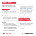 template preview imageCleaning Checklist Covid 19 health and hygiene