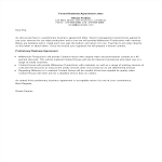 template topic preview image Formal preliminary business agreement letter