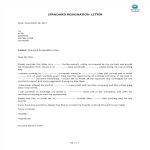 Basic Resignation Letter example gratis en premium templates