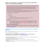 Letter of Termination of Employment For Misconduct gratis en premium templates