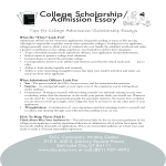 College Scholarship Admission Essay gratis en premium templates