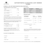 Advertising Order Form gratis en premium templates