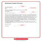 Business Response Letter gratis en premium templates