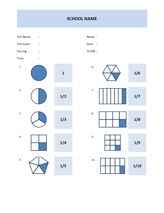Math Quiz Template 2nd Grade gratis en premium templates