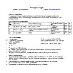 template topic preview image Computer Engineering Fresher Resume