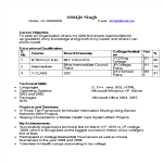 Computer Engineering Fresher Resume gratis en premium templates