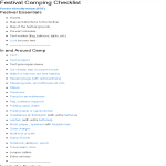 template topic preview image Festival Camping Checklist