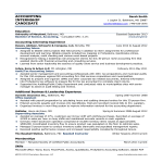 Accounting Curriculum Vitae gratis en premium templates