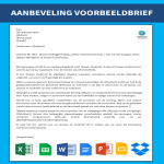 Aanbevelingsbrief gratis en premium templates