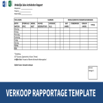 Verkooprapportage gratis en premium templates