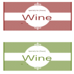 Wine Bottle Label Template gratis en premium templates