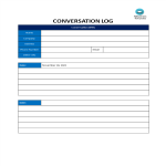 Conversation Log gratis en premium templates