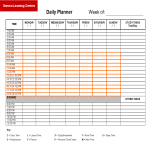 template topic preview image Weekly Daily Planner Printable