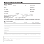 template topic preview image Generic Employment Application Form template