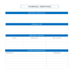 template topic preview image Formal Agenda