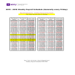 Weekly Payroll Schedule gratis en premium templates