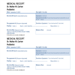 Example of Medical Receipt Template gratis en premium templates