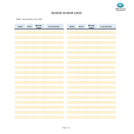 Blood Sugar Logs gratis en premium templates