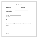 Employee Emergency Notification Update Form gratis en premium templates