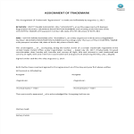 Assignment of trademark gratis en premium templates