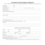 Incident Information Report gratis en premium templates