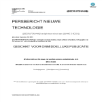 Persbericht Technische Ontwikkeling gratis en premium templates